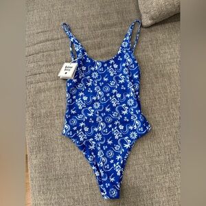 Kulani Kinis Blue Floral One Piece Swimsuit